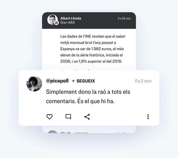 Participació activa a través dels comentaris